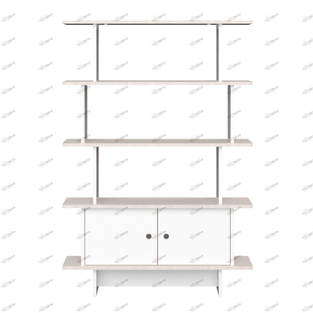 Стеллаж открытый белый Line M2 ELLIPSE ELLIPSE LINE 00-3951329 Белый Santreyd 