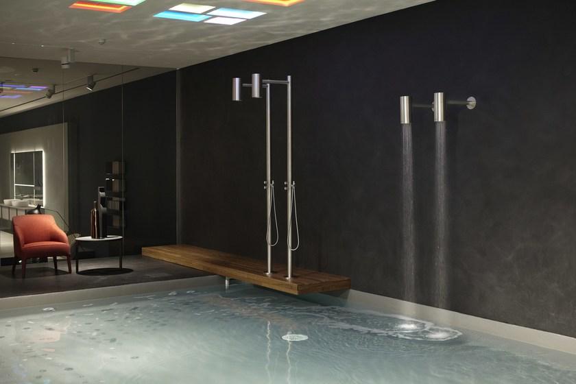 Antonio Lupi Design Напольная душевая стойка из нержавеющей стали с душевой лейкой Shawà Antoniolupi sun-id-1449210 - Вид №11