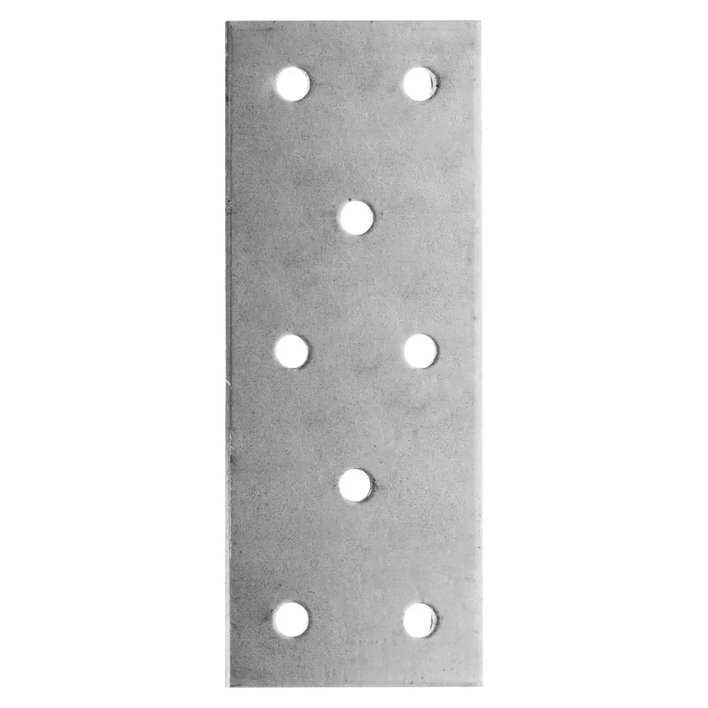 Пластина соединительная 40х100х2 мм, оцинкованная сталь КРЕПКО-НАКРЕПКО STLM-2112847 - Вид №1