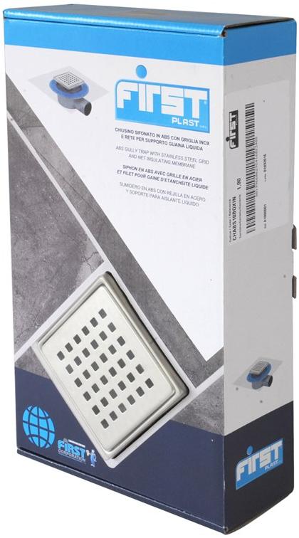 First Corporation Люк с сифоном с решеткой и сеткой для поддержки оболочки First plast Chabs10boxin - Вид №2