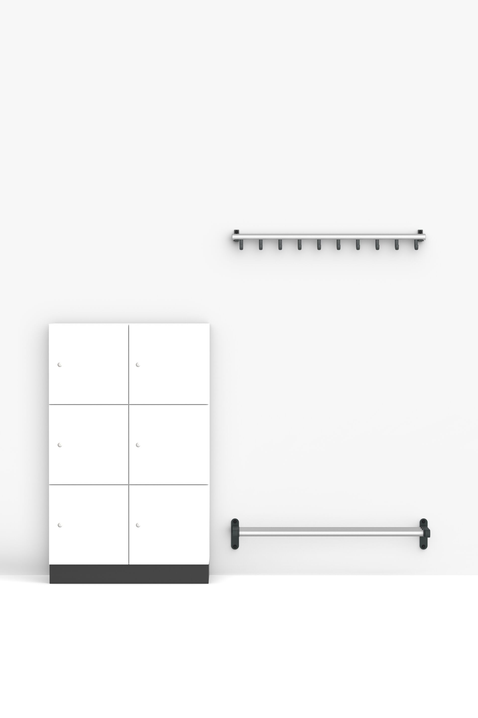 Пластиковые и алюминиевые настенные вешалки FUNCTIONALS Tertio ARCH-00003387 - Вид №6