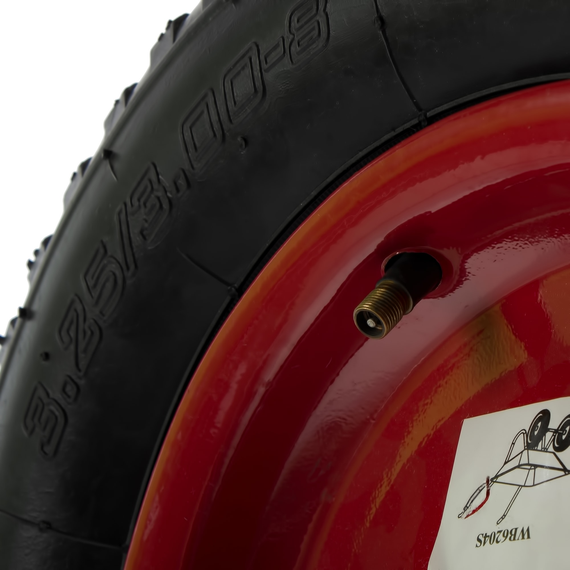 14263565 Колесо для тачки пневматическое WB6204S, размер 3.25/3.00-8, диаметр втулки 20 мм. D355 мм Santreyd  - Вид №2