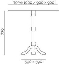 PF Stile 4-звездочная чугунная основа стола sun-id-1384336 - Вид №2