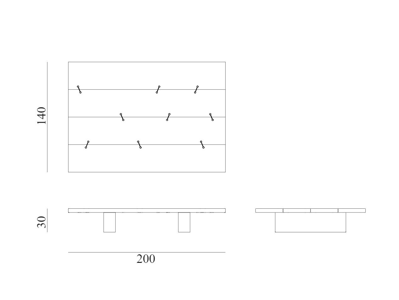 Прямоугольный садовый столик из красного дерева Exteta 10th ARCH-00078963 - Вид №4