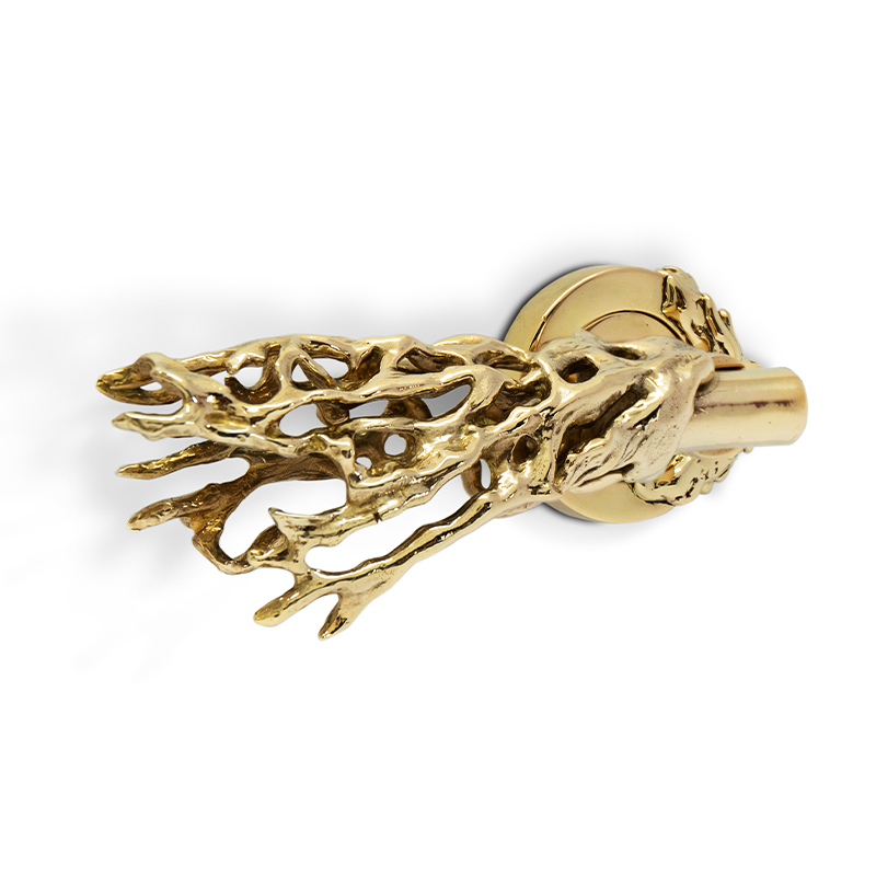 OC2027 PullCast Дверные рычаги TOILE Полированная латунь  - Вид №3