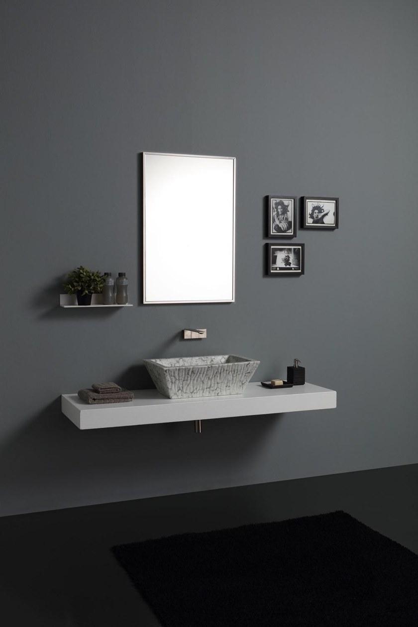 Ptr01r Подвесная раковина настенная овальная Horganica Pietra белая - Вид №18