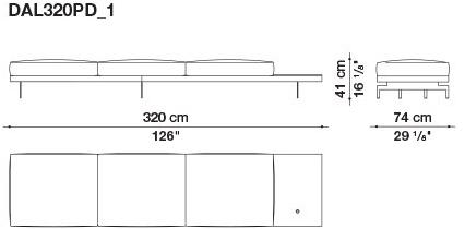 B&B Italia 3-х местный тканевый диван Dock sun-id-1376507 - Вид №44
