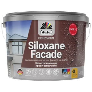 Dufa Professional Siloxane Facade — фасадная краска с силоксановой защитой 9 л 89424898