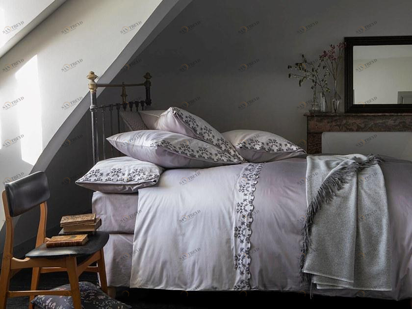 Alexandre Turpault Кровать из хлопка с цветочными мотивами Rhapsody sun-id-1380615