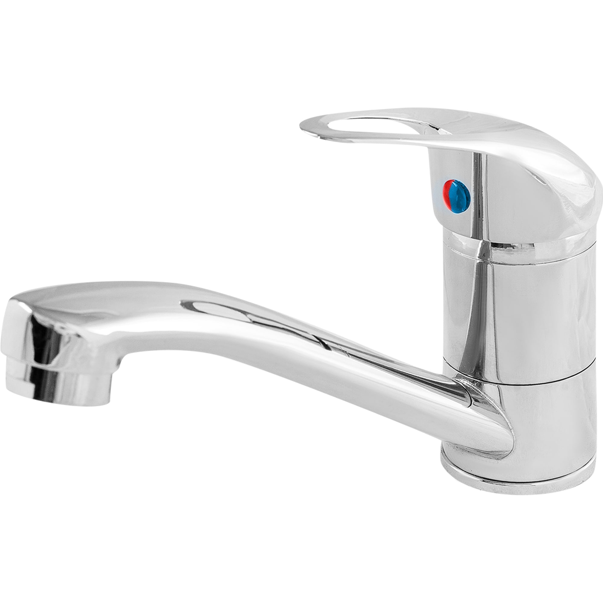 13442852 Смеситель для раковины однорычажный c длинным изливом цвет хром Дельфин Santreyd 