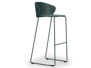 Стальной и деревянный высокий табурет для укладки салазок