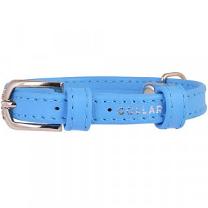 ПР0039882 Ошейник для собак Glamour без украшений 9мм 19-25см синий COLLAR