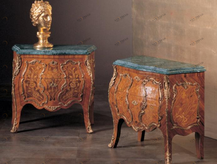 Rozzoni Прямоугольная тумбочка из дерева с ящиками Classic sun-id-1362693