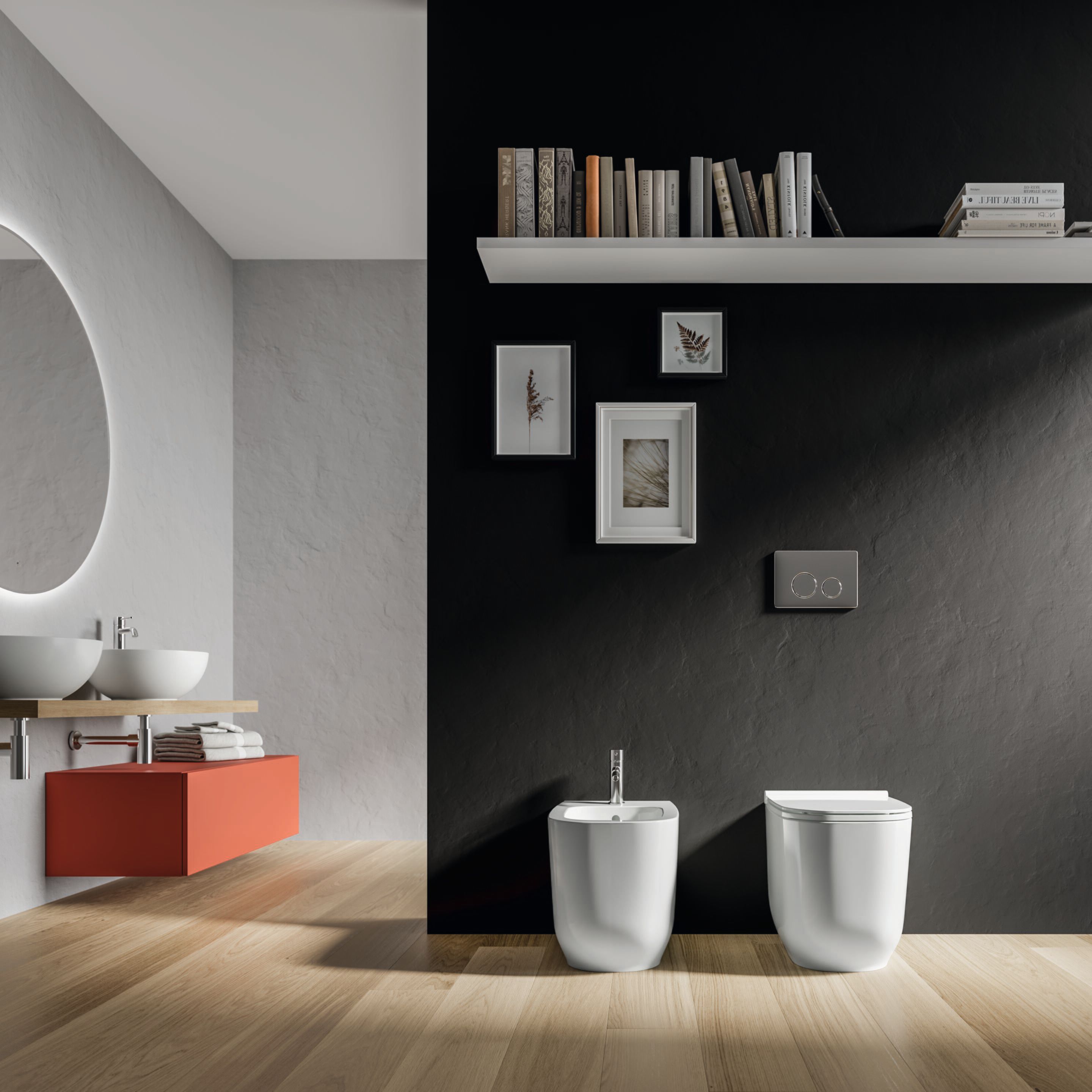 Керамическое напольное биде с переливом Ceramica Dolomite Alba ARCH-00129332 - Вид №1
