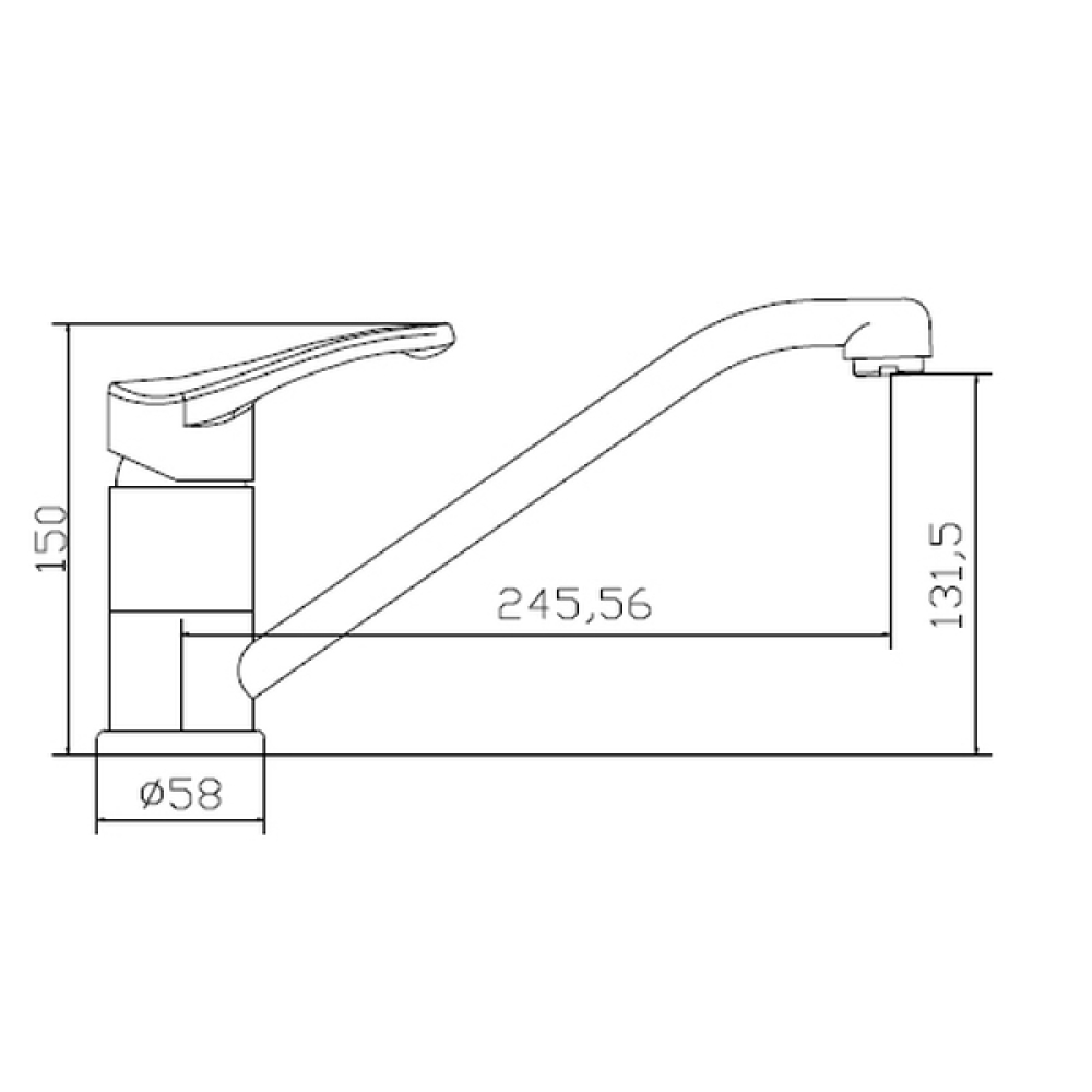 Кухонные смесители Eco Venice SSN-1376-SS SEAMAN - Вид №1