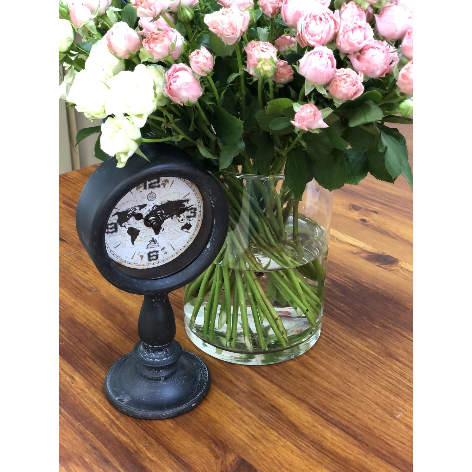 82735922 Часы настольные «» металл чёрные 12х10х23 см Хрономет Santreyd  - Вид №3