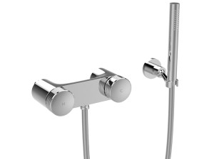 Хромированный латунный смеситель для душа с ручным душем