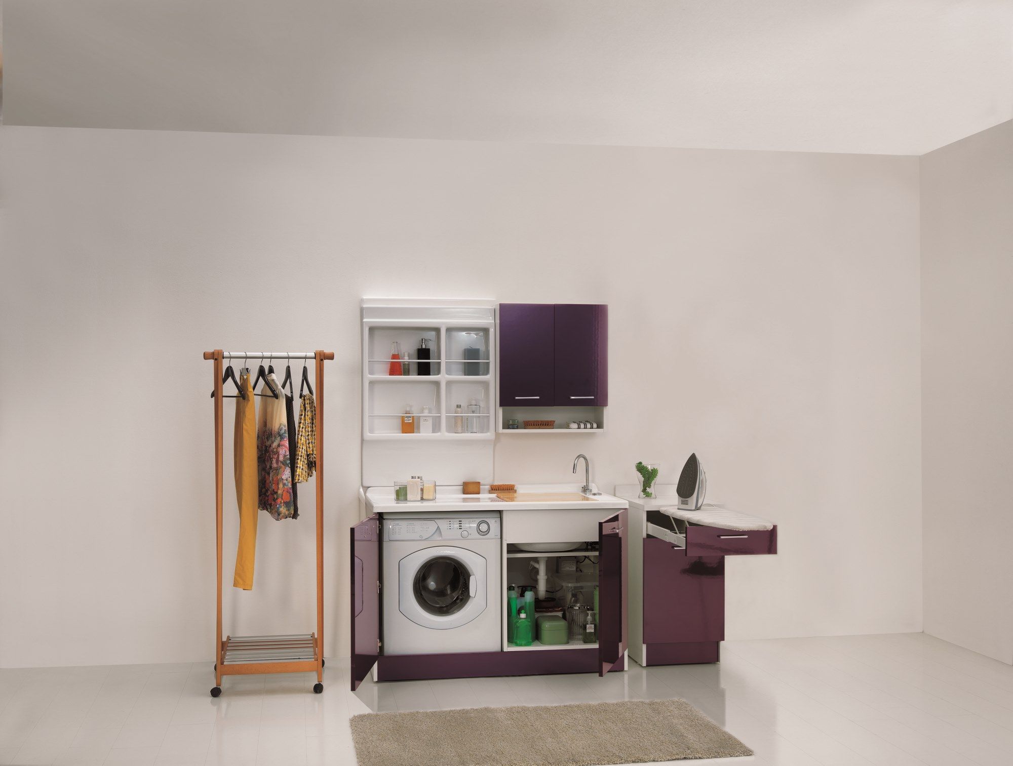 Керамический модульный шкаф для белья со стиральной машиной COLAVENE Active Wash ARCH-00139232 - Вид №15