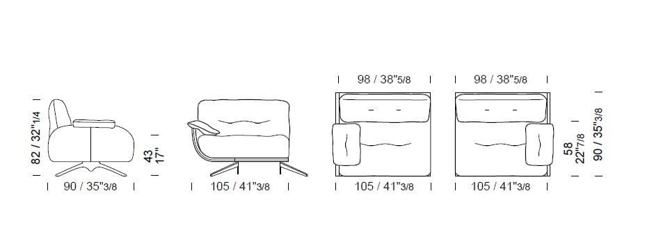 Бархатный угловой диван Borzalino Ayton ARCH-00144520 - Вид №13