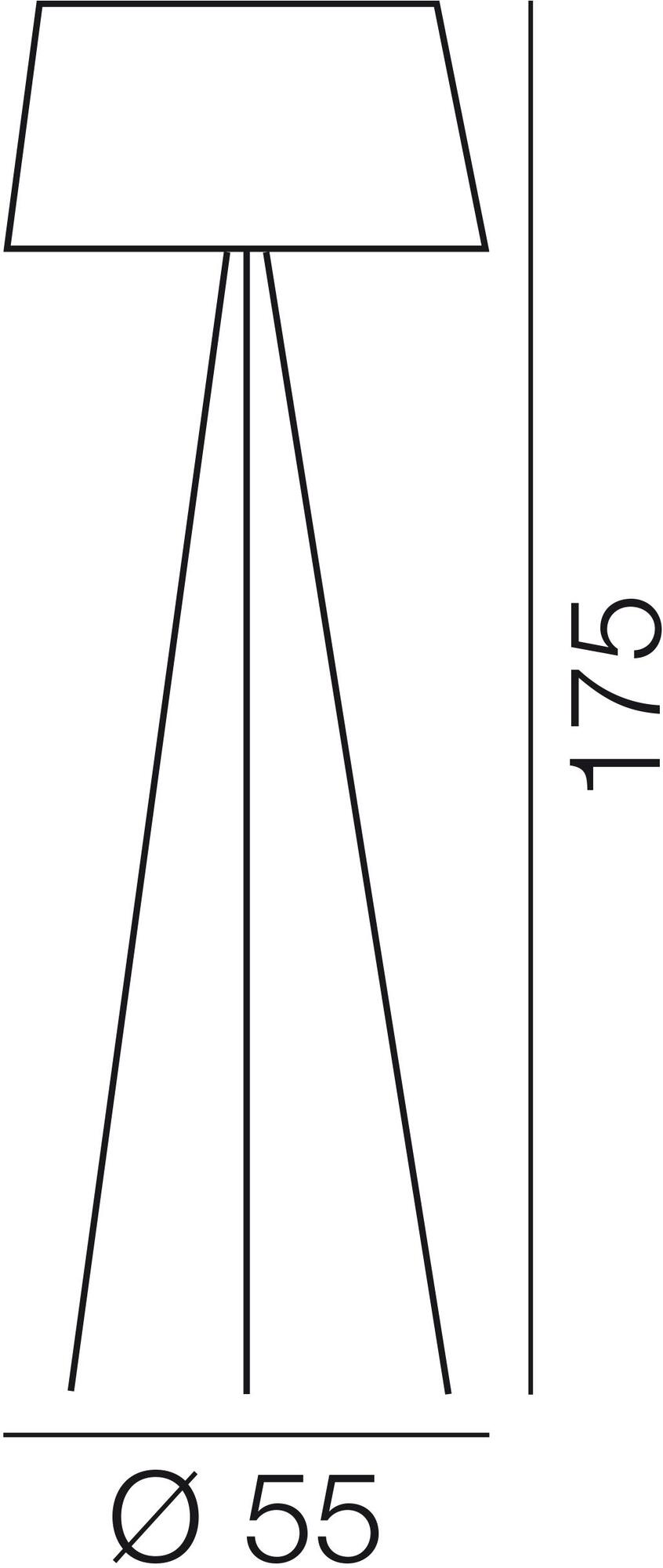 KUNDALINI Торшер из ткани с диммером Tripod sun-id-1382900 - Вид №2