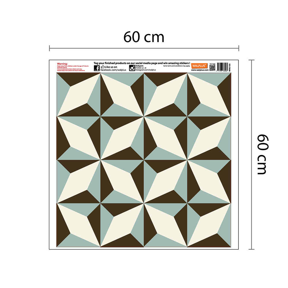 Декор для стен North Star Pattern 4 листа Walplus WM5105X4 - Вид №5