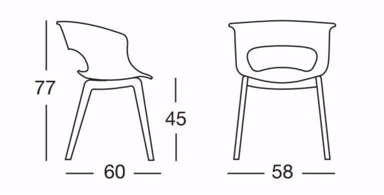 SCAB DESIGN Стул из поликарбоната Miss b sun-id-1432425 - Вид №5