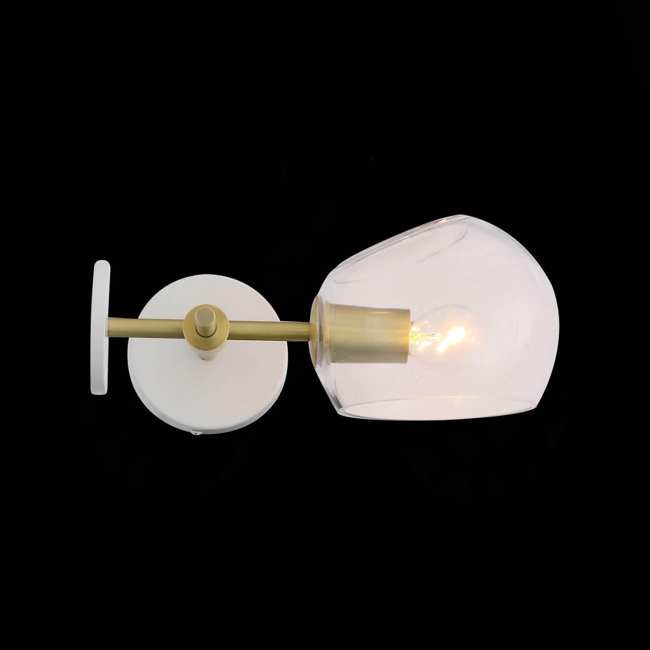 Бра со стеклянным плафоном белое Calmare SL434.201.01 ST LUCE CALMARE 00-3928824 Белый;золото  - Вид №1