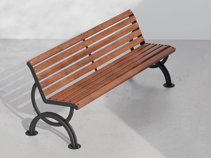 Металлическая скамья со спинкой DIMCAR ARCH-00104057