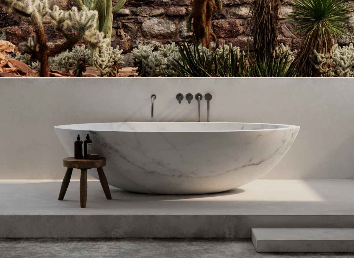 Овальная ванна из натурального камня COCOON Maison ARCH-00110900 - Вид №8