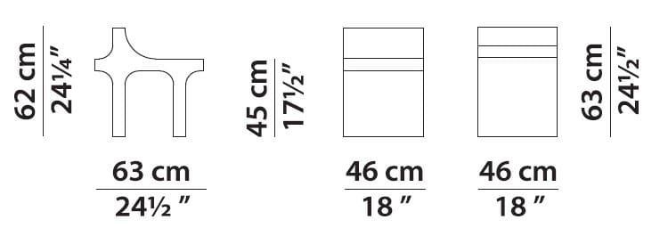 Низкий стул в Polimex® Baxter Дхарма ARCH-00131085 - Вид №1