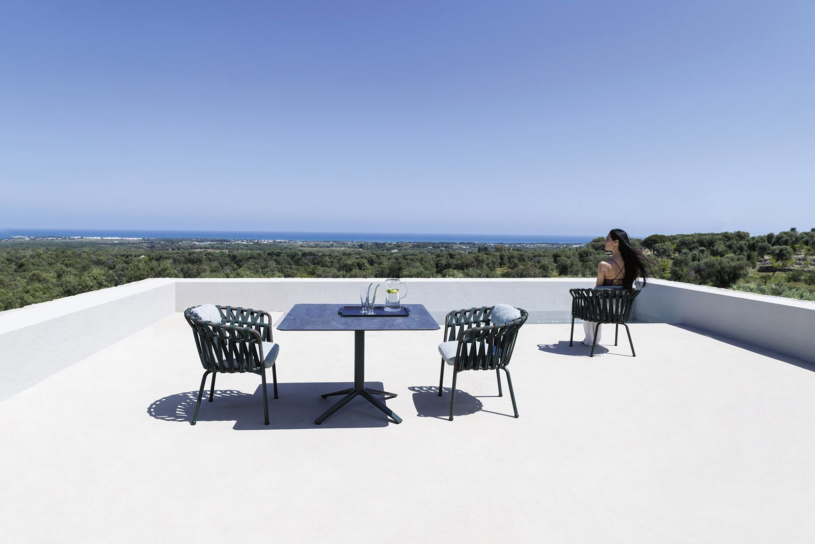 Алюминиевый стул с порошковым покрытием с подлокотниками Varaschin Emma Cross ARCH-00084415 - Вид №26