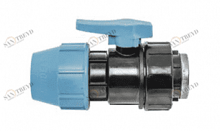 Кран шаровый 25x3/4' ВР для труб ПНД UNIDELTA 1071025003001