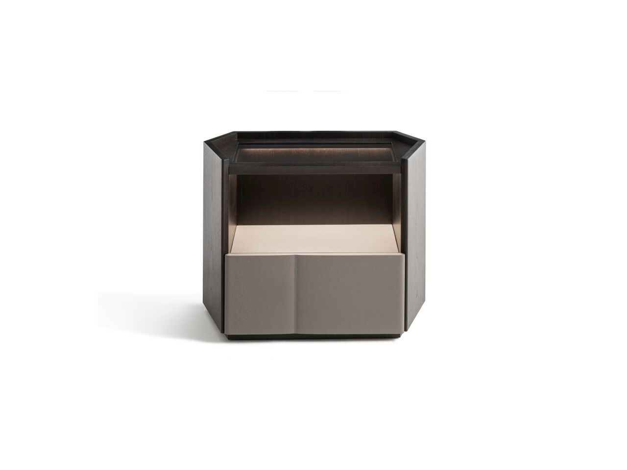 Деревянная тумбочка с освещением Giorgetti Delphi ARCH-00054367 - Вид №1