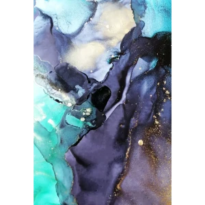 Картина на стекле «Бирюзовый акрил 3» 40x60 см 82977333 STLM-2083520