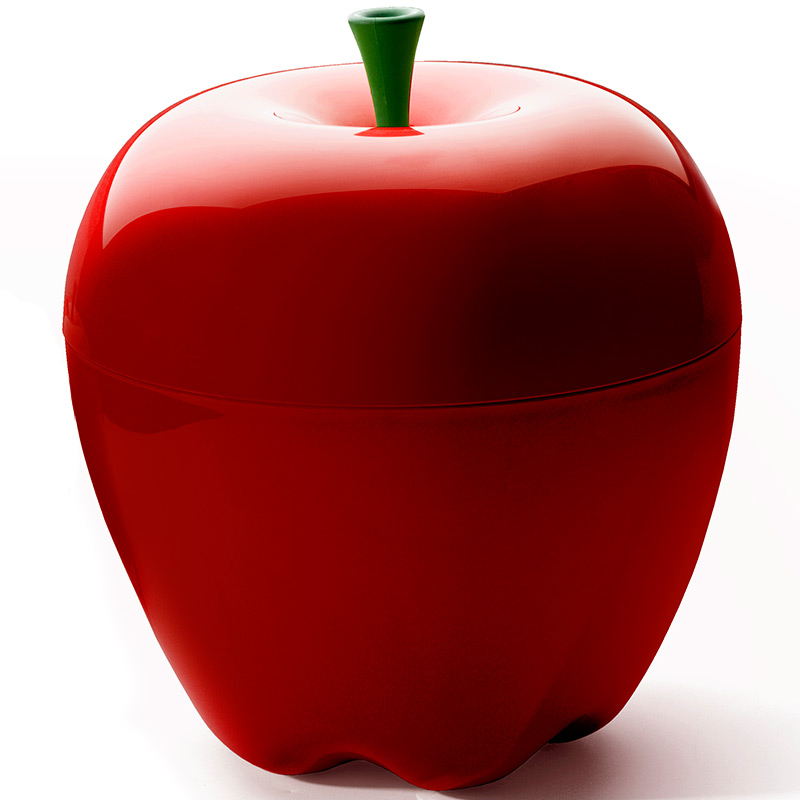 QL10013-RD Контейнер happle красный Qualy 