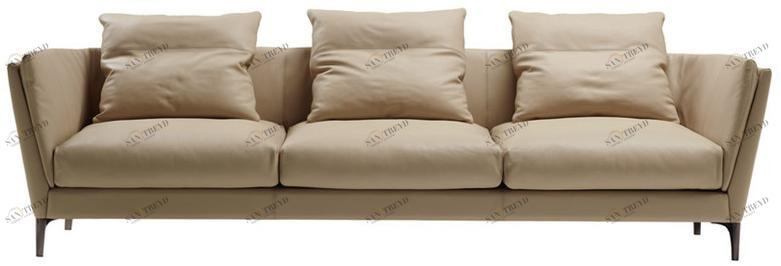 Poltrona Frau 3-х местный кожаный диван La collezione - divani e poltrone sun-id-1362621