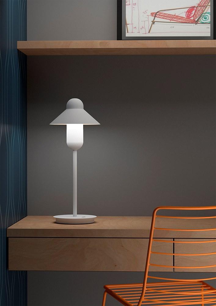 Alma light Светодиодная настольная лампа из железа Capsulehat 2520 - Вид №3