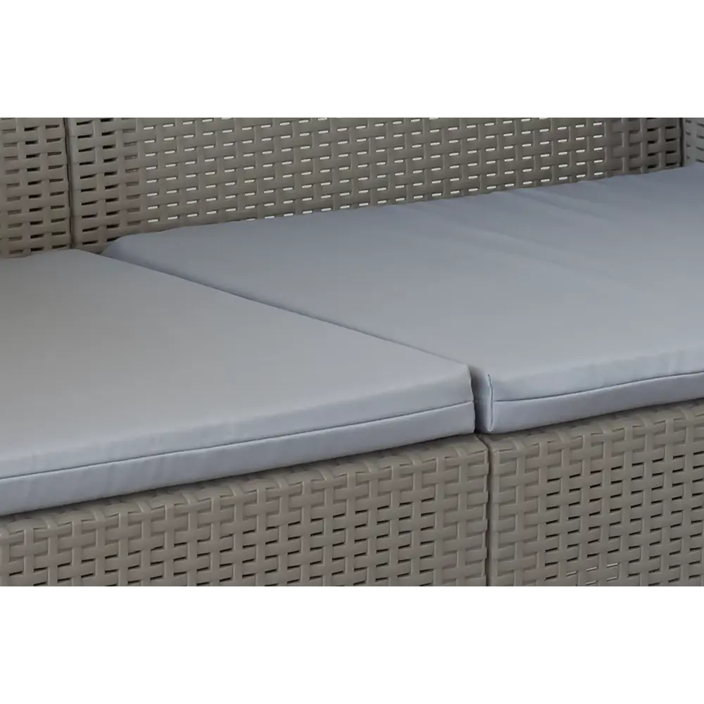 Набор садовой мебели для отдыха с подушками BEGINIA Basegi Пластик Стол, диван, кресло 2 шт Бежевый STLM-2095015 - Вид №4