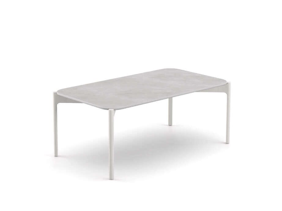 Алюминиевый прямоугольный садовый столик с порошковым покрытием с керамическим материалом DEDON IZON ARCH-00042396