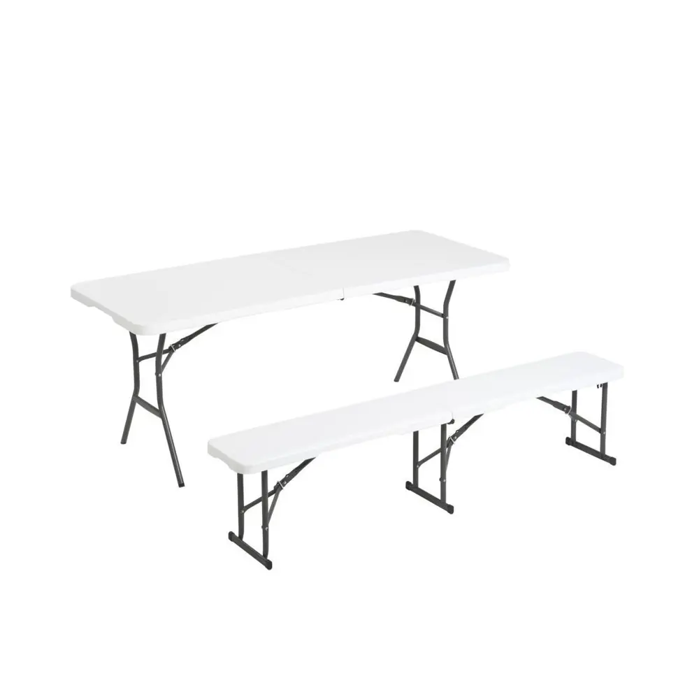 Скамья садовая Lifetime туристическая складная 183x29x42 см пластик белый 15088172 STLM-2210028 Santreyd  - Вид №1