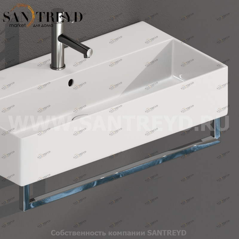 PT071CR Держатель для полотенец 68 см Хромированный Globo T-EDGE Италия Ceramica Globo