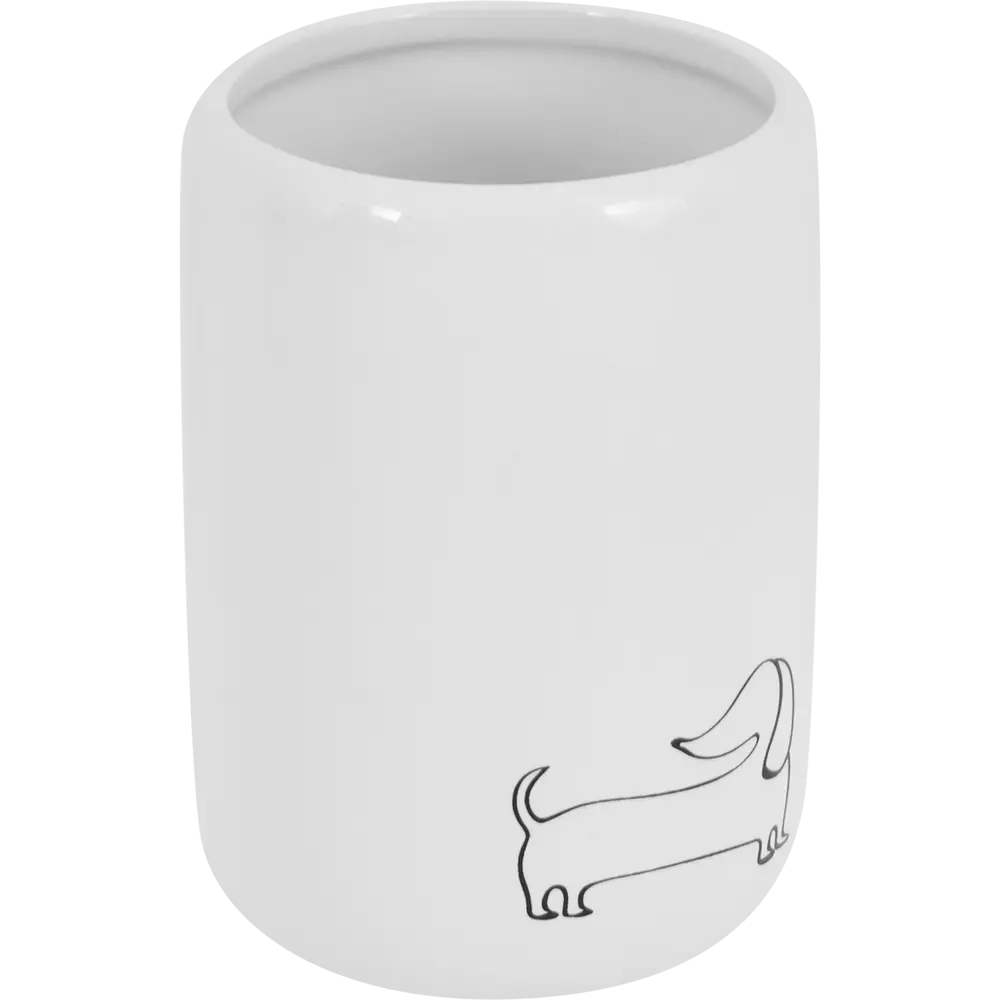 VIDAGE Стакан для щеток Такса Жужа - керамический органайзер для ванной 85104886 STLM-0058848