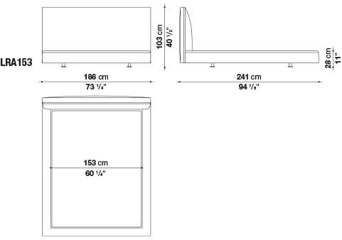 B&B Italia Двуспальная кровать из ткани Richard sun-id-1350707 - Вид №6