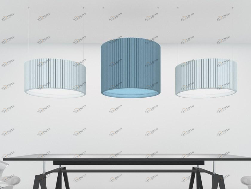 IMPACT ACOUSTIC® Подвесной светильник с прямым акустическим освещением из переработанного пластика  722.24.10/11.000.00 