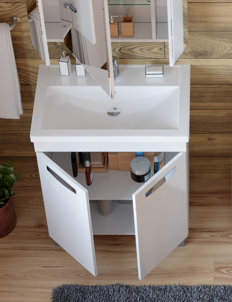 Тумба Plaza 700 (Фостер)700⨉470⨉820 мм белый Santreyd sun-id-665244 - Вид №3