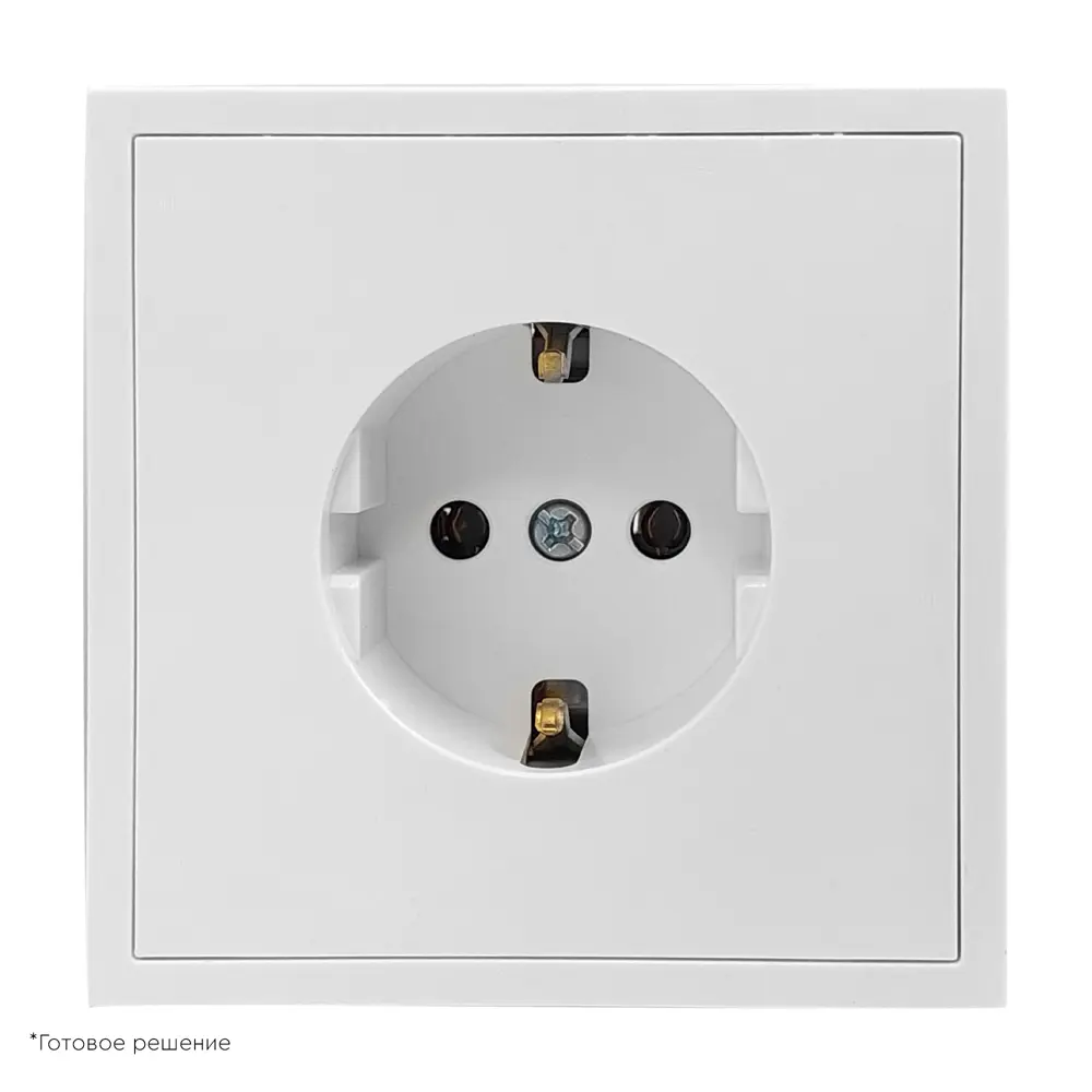 Рамка для розеток MIRKL Grace 1 пост белая 89393859 STLM-1438408 - Вид №2