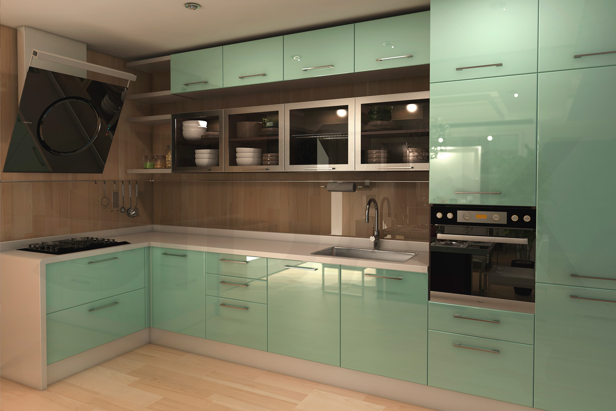 Фасады для кухни Модерн Фрезеровка «Модерн» Дуб №127 SIDAK SIST2318-43 - Вид №1