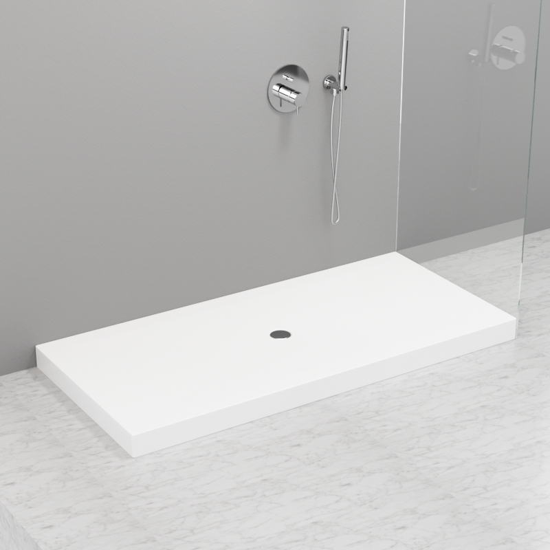 705014 Душевой поддон из акрила h9 с антислипом белый в комплекте с сифоном., цвет Белая глазурь Kerasan DOCCIA Италия