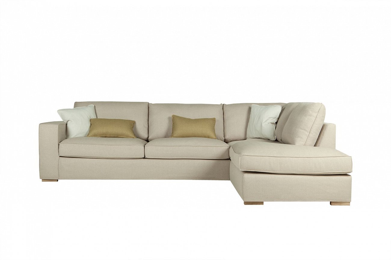 Диван трехместный угловой бежевый Abbe SITS ДИЗАЙНЕРСКИЕ, ABBE 191847 Серый  - Вид №4