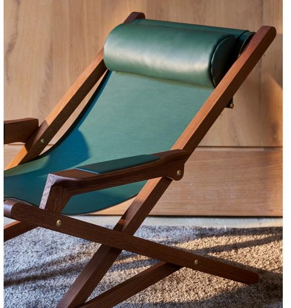 Duvivier Canapés Складное кожаное кресло с подлокотниками Emile Elsaxg10 - Вид №4